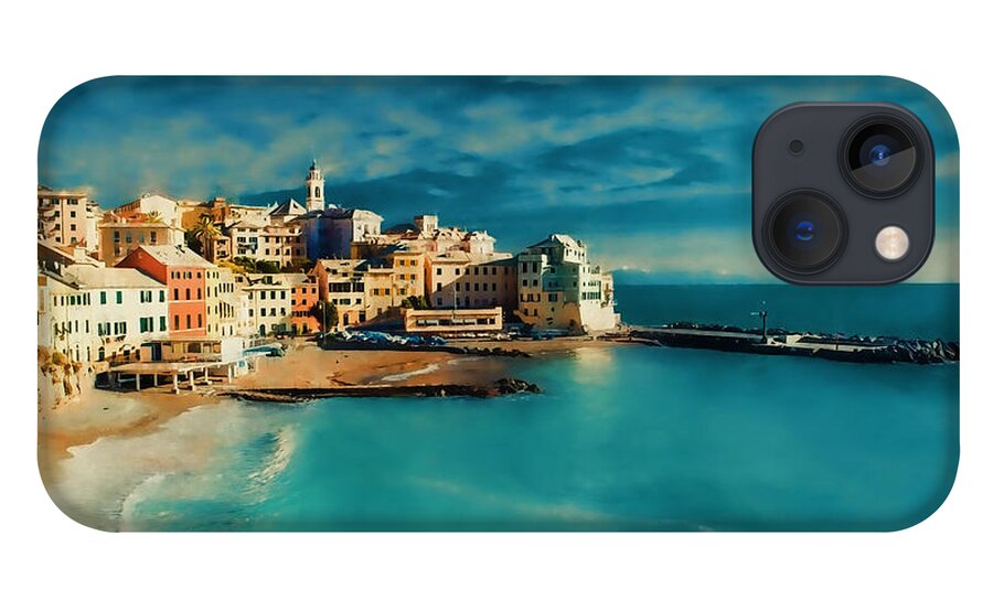  iPhone 13 Case featuring the painting Sunset Cinque Terre by Douglas MooreZart