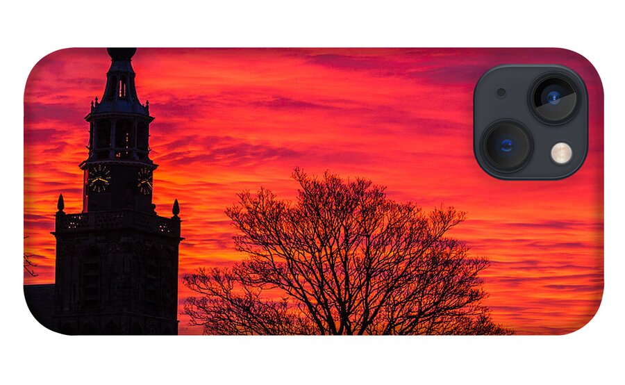 Gouda iPhone 13 Case featuring the photograph Sunset in Gouda-1 by Casper Cammeraat