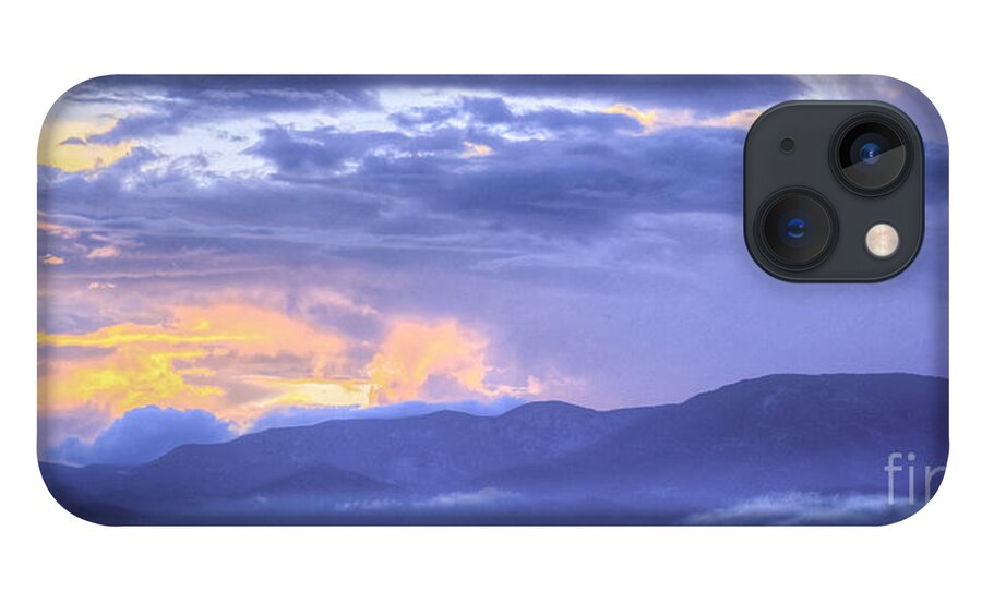 Sunset iPhone 13 Case featuring the photograph Sunset Low Clouds by David Waldrop