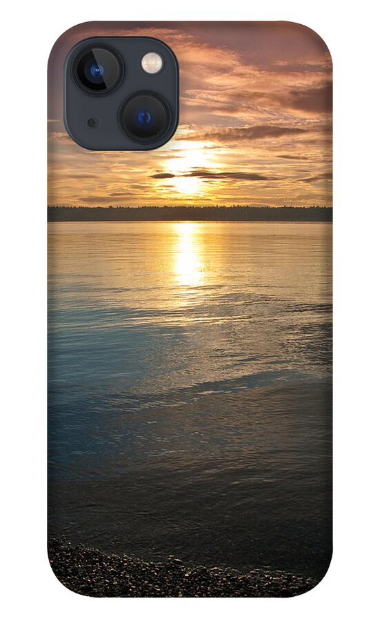Beauty In Nature iPhone 13 Case featuring the photograph Sunset Over Puget Sound by Jeff Goulden
