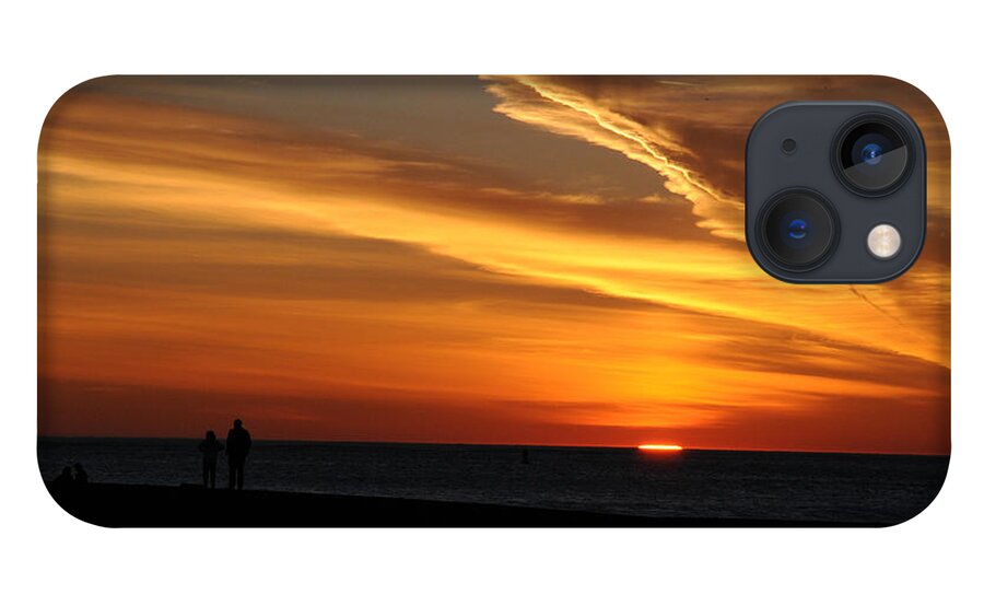 Sunset iPhone 13 Case featuring the photograph Sunset Sliver by Ken Arcia