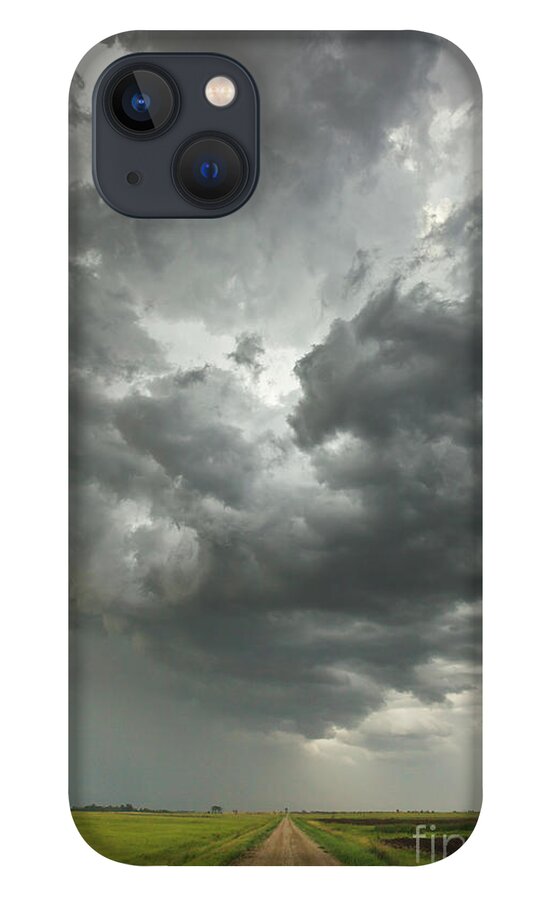 00559186 iPhone 13 Case featuring the photograph Sunset Storm Clouds Billowing #1 by Yva Momatiuk John Eastcott