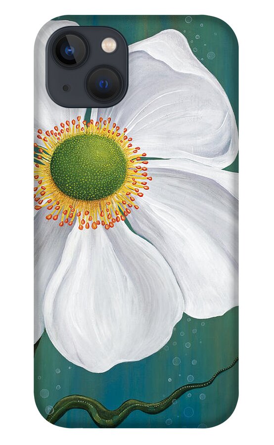 Floral iPhone 13 Case featuring the painting Surfacing by Tanielle Childers