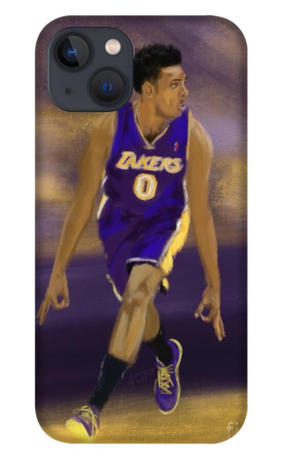 Nick Young iPhone 13 Case featuring the painting Swaggy 3 by Jeremy Nash