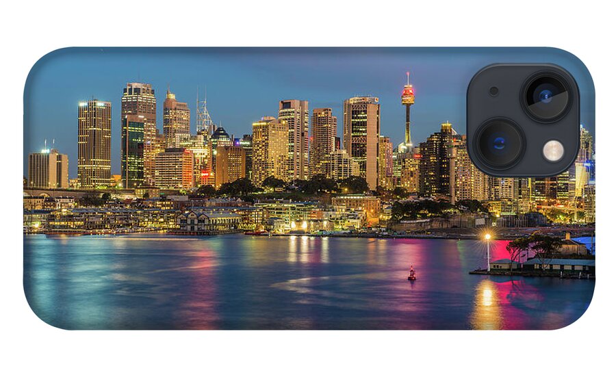 Tranquility iPhone 13 Case featuring the photograph Sydney Blue Hour by Keith Mcinnes Photography