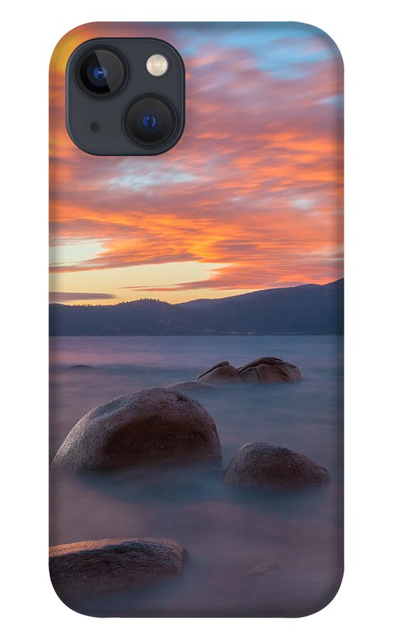 Landscape iPhone 13 Case featuring the photograph Tahoe Burning by Jonathan Nguyen