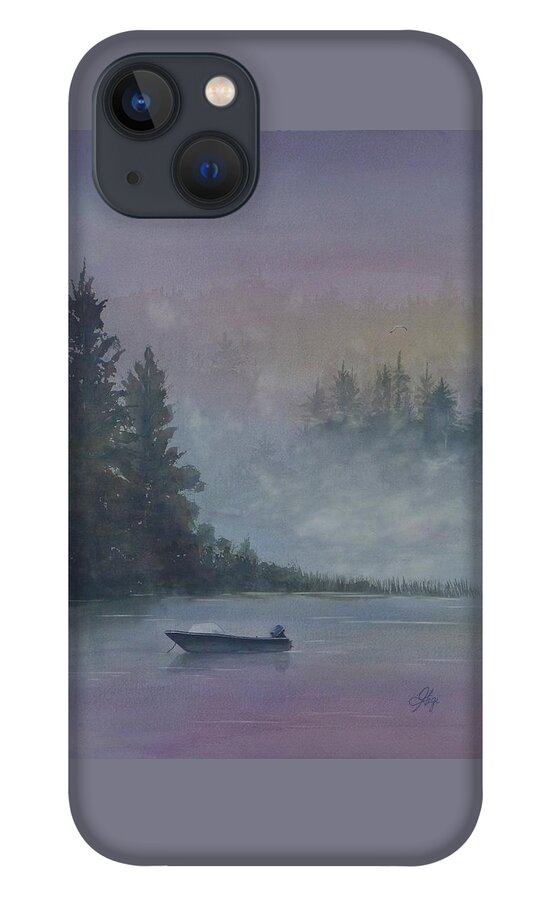 Fishing iPhone 13 Case featuring the painting Take Me Fishing by Gigi Dequanne