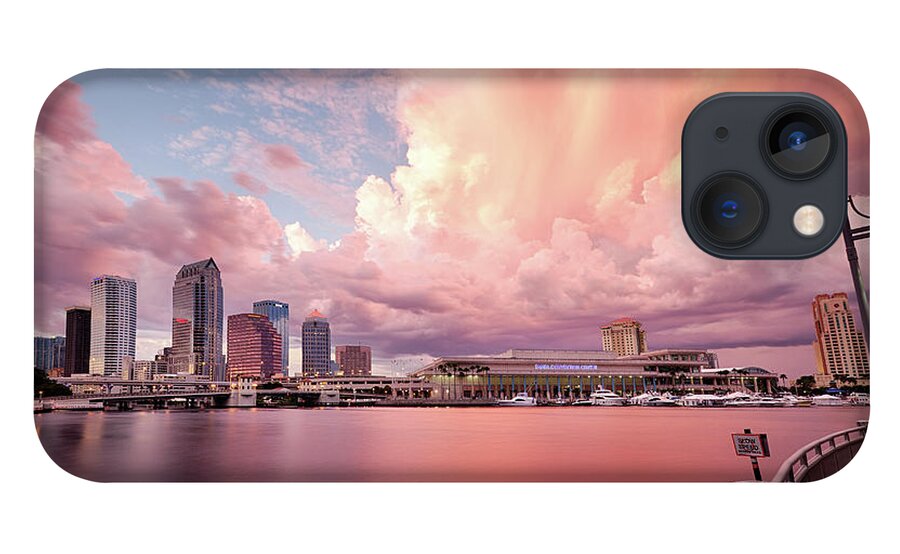 Tranquility iPhone 13 Case featuring the photograph Tampa Bay City by Alex Baxter