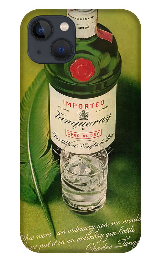 Tanqueray iPhone 13 Case featuring the digital art Tanqueray Gin by Georgia Fowler