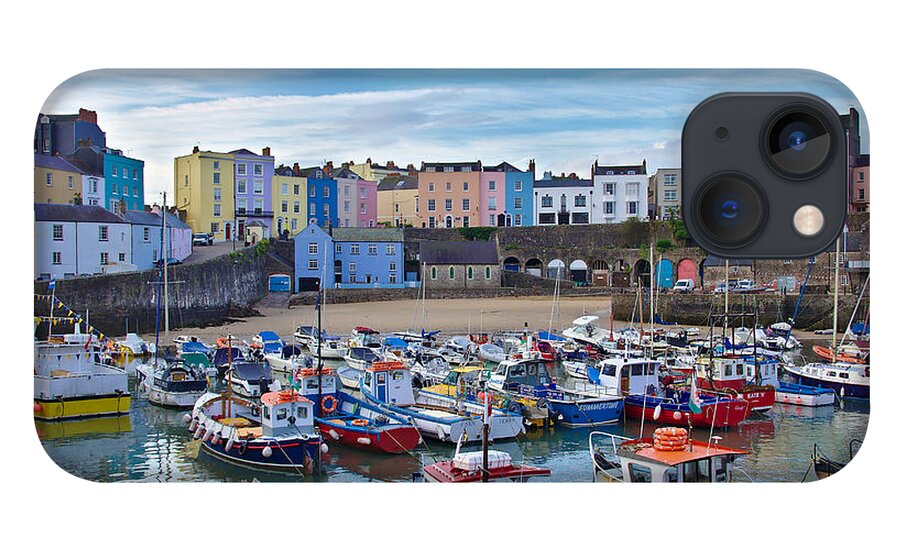 Tenby iPhone 13 Case featuring the photograph Tenby Harbor Morning Colors by Jeremy Hayden