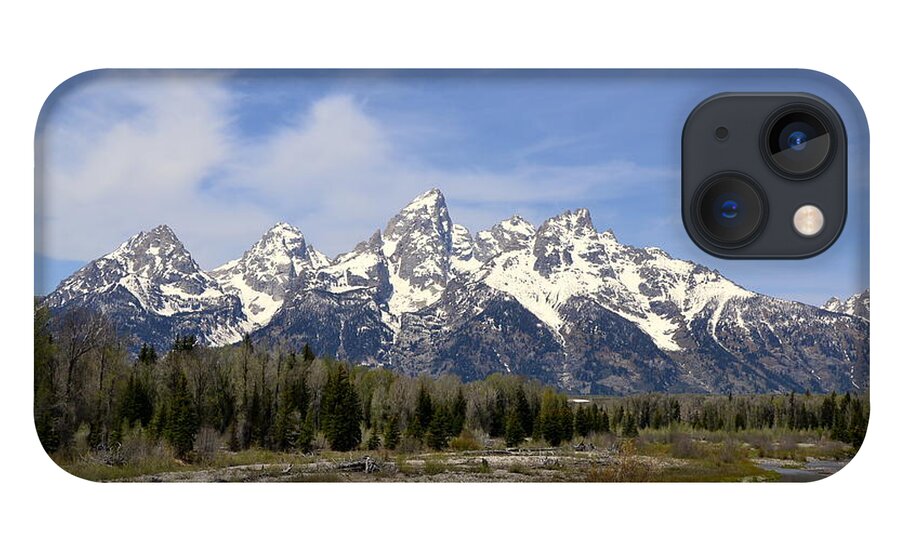 Mountains iPhone 13 Case featuring the photograph Teton Majesty by Dorrene BrownButterfield