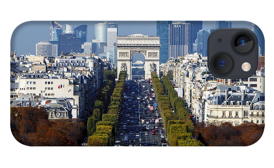 Arc De Triomphe iPhone 13 Case featuring the photograph The Arc de Triomphe Paris France by Andy Myatt