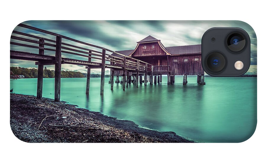 Ammersee iPhone 13 Case featuring the photograph The big bath house by Hannes Cmarits