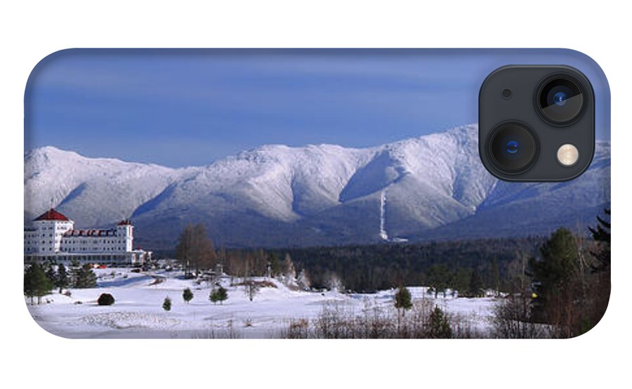 New Hampshire iPhone 13 Case featuring the photograph The Classic Mount Washington Hotel Shot by White Mountain Images