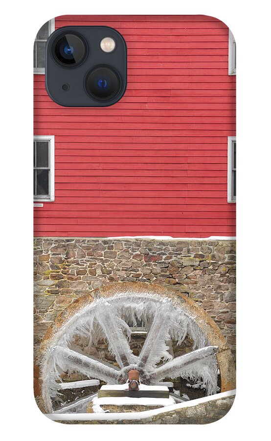 Mill iPhone 13 Case featuring the photograph The Frozen Wheel by Mark Rogers