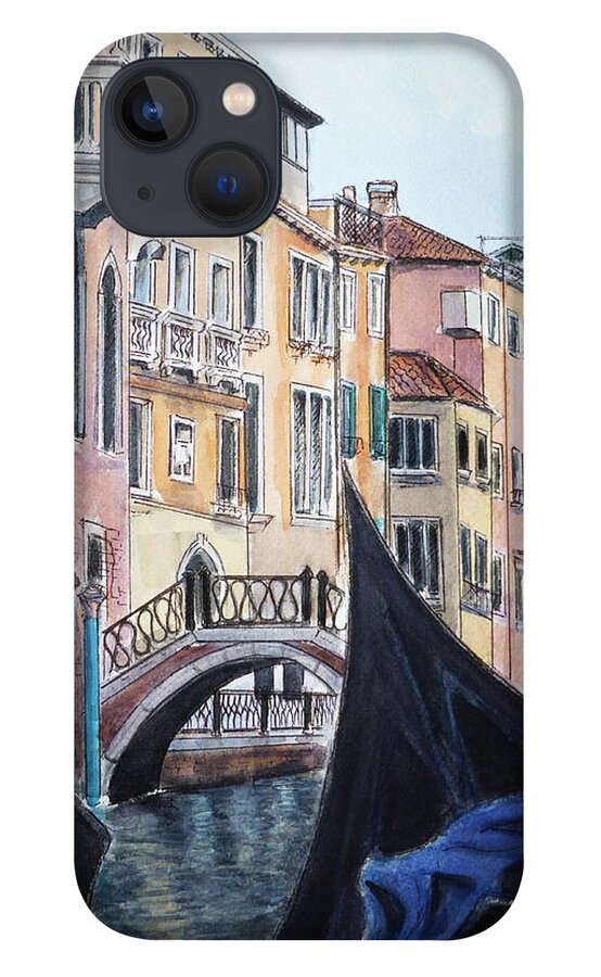 Venice iPhone 13 Case featuring the painting The Grand Canal by Henrieta Maneva
