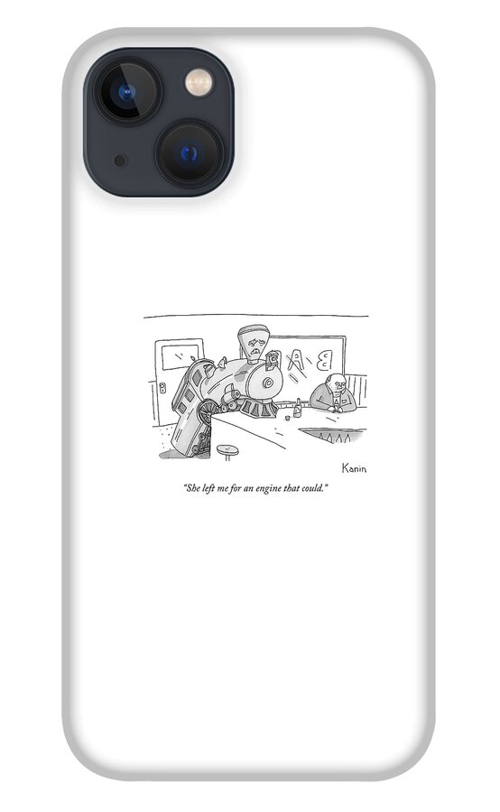 The Little Engine Caboose Sits Crying At A Bar iPhone 13 Case