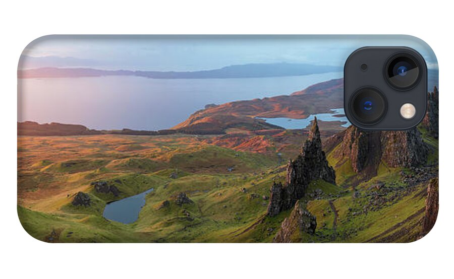 Tranquility iPhone 13 Case featuring the photograph The Old Man Of Storr Trotternish, Isle by Peter Adams