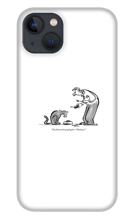 The Phrase You're Groping For Is 'thank You.' iPhone 13 Case