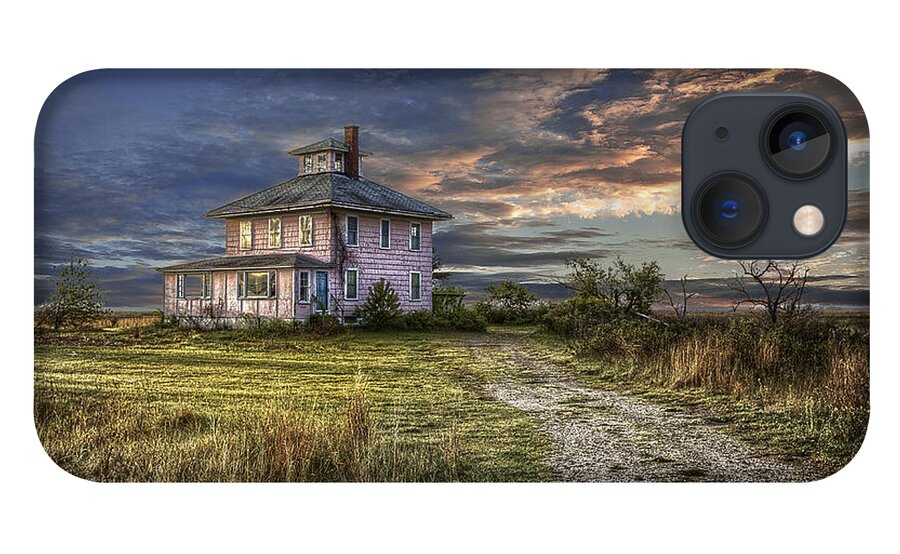 Pink iPhone 13 Case featuring the photograph The Pink House - color by Rick Mosher