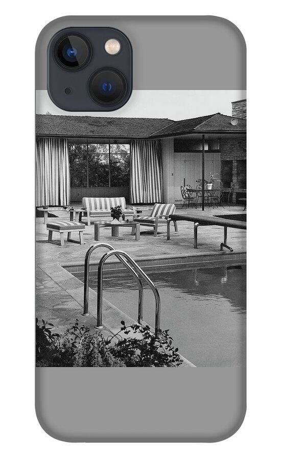 The Pool And Pavilion Of A House iPhone 13 Case