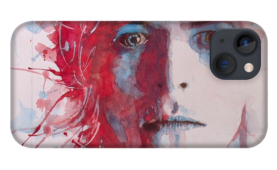 David Bowie iPhone 13 Case featuring the painting The Prettiest Star by Paul Lovering