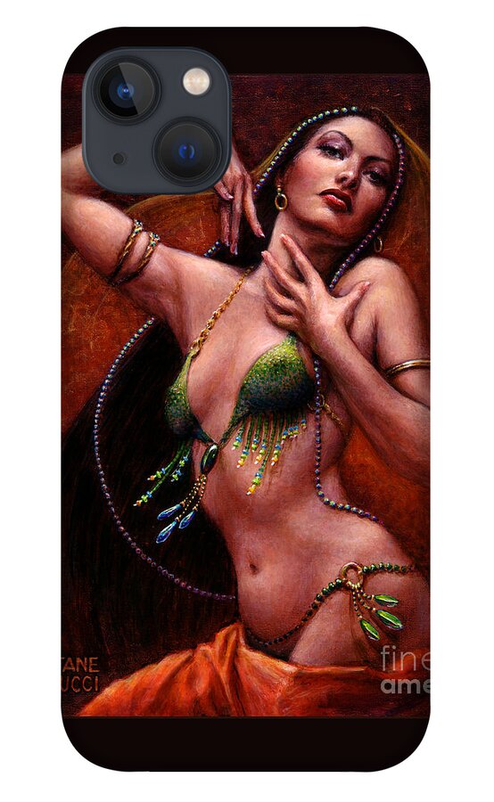 Woman iPhone 13 Case featuring the painting The Request by Jane Bucci