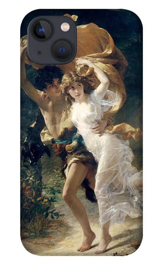 Storm iPhone 13 Case featuring the painting The Storm by Pierre Auguste Cot