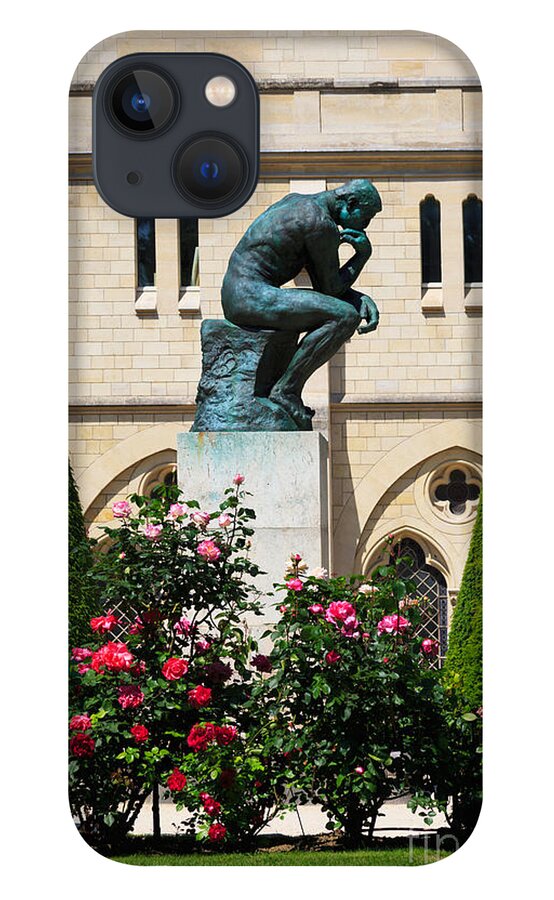 The Thinker iPhone 13 Case featuring the photograph The Thinker by Auguste Rodin by Louise Heusinkveld