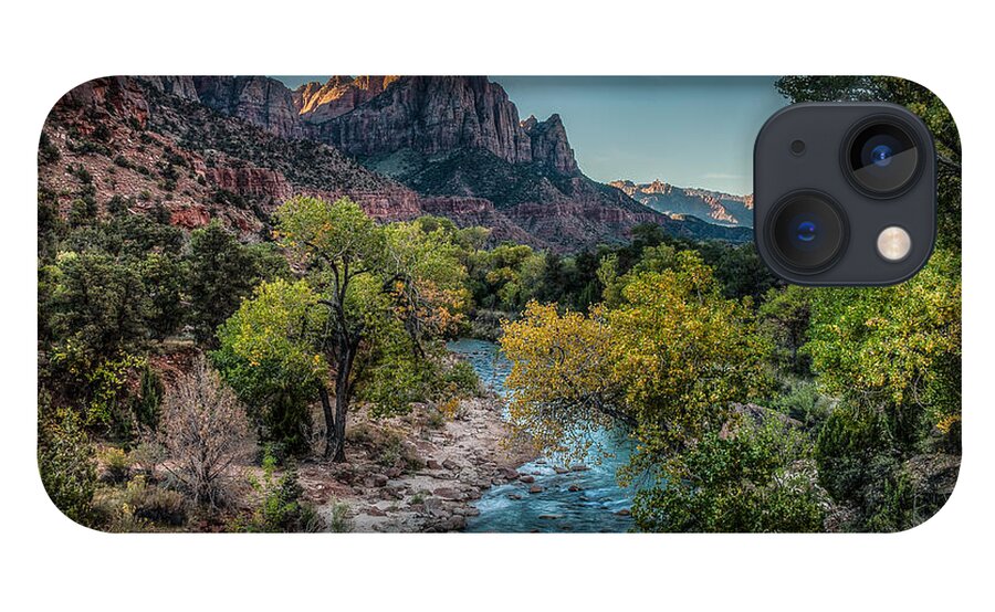 Zion iPhone 13 Case featuring the photograph The Watchman at Sunrise II by George Buxbaum