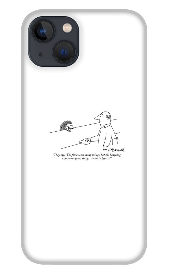 They Say, 'the Fox Knows Many Things, But iPhone 13 Case