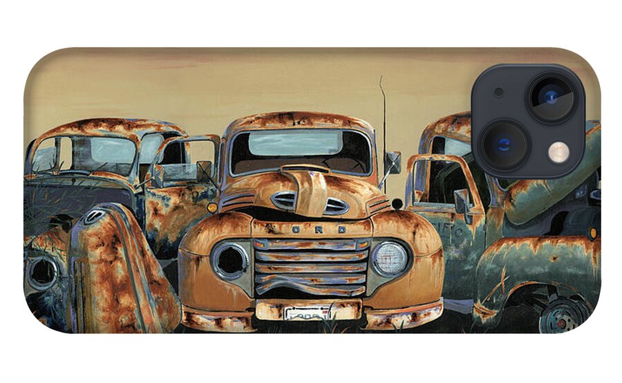Truck iPhone 13 Case featuring the painting Three Amigos by John Wyckoff