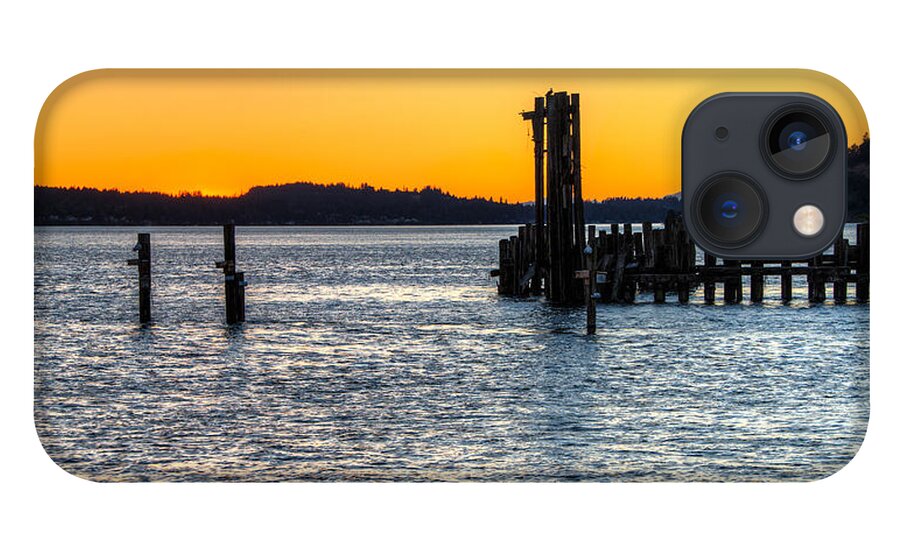 Titlow iPhone 13 Case featuring the photograph Titlow Beach Park Sunset Tacoma WA by Rob Green