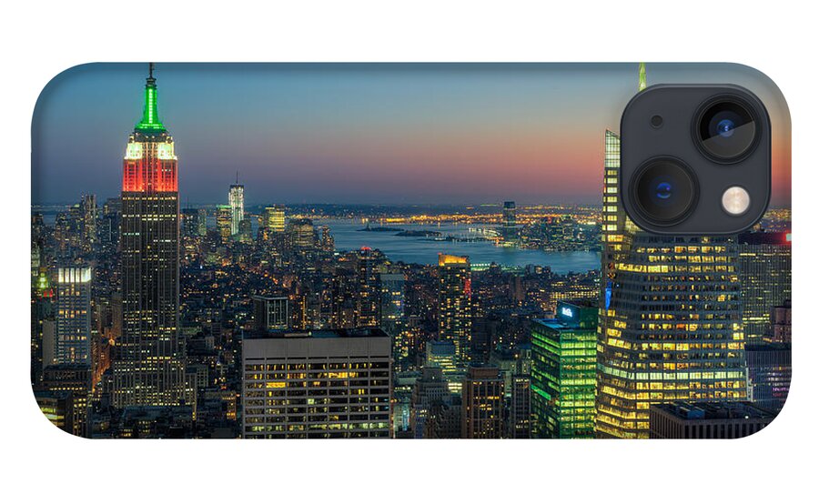 Clarence Holmes iPhone 13 Case featuring the photograph Top of the Rock Twilight I by Clarence Holmes