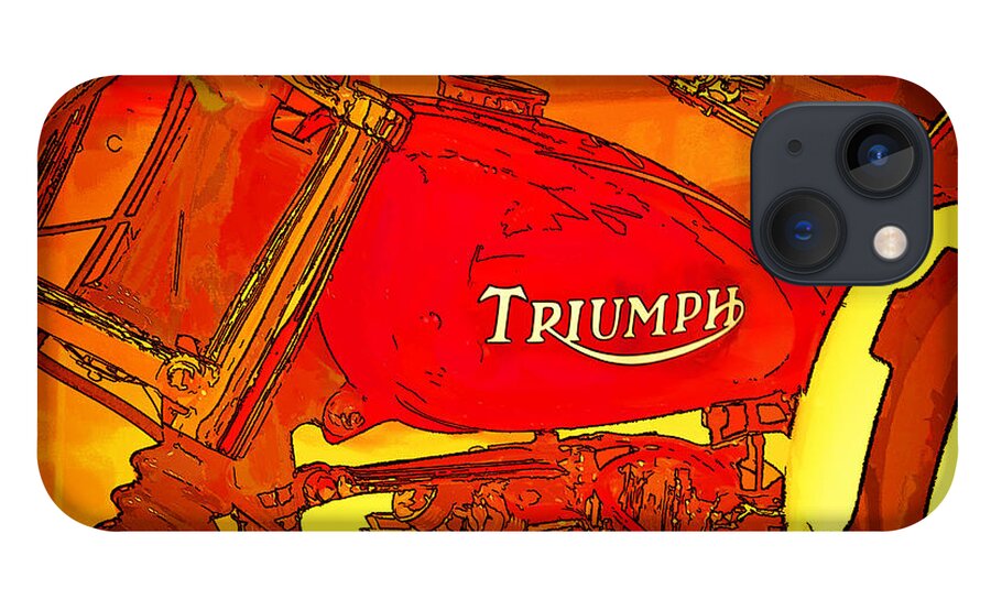 Motorcycle iPhone 13 Case featuring the photograph Triumph by Chuck Staley