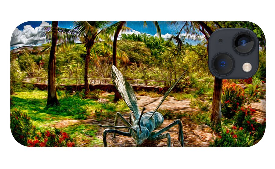 Tropical Garden iPhone 13 Case featuring the painting Tropical Garden by Omaste Witkowski