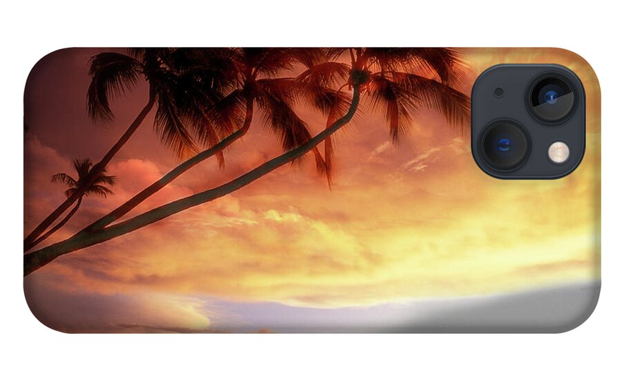 Water's Edge iPhone 13 Case featuring the photograph Tropical Sunset by Lyle Leduc
