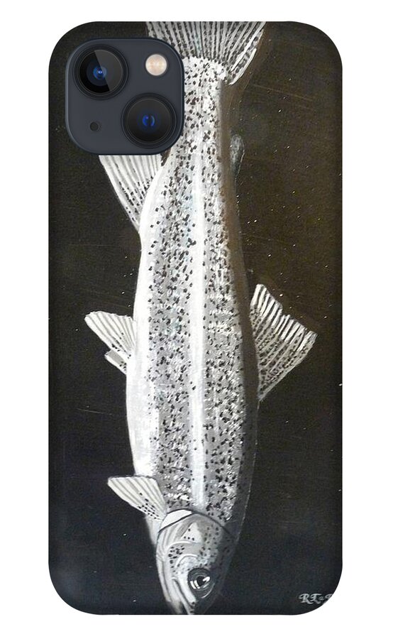 Trout iPhone 13 Case featuring the painting Trout by Richard Le Page