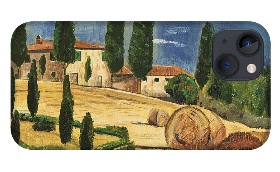 Tuscany iPhone 13 Case featuring the painting Tuscan Dream 2 by Debbie DeWitt