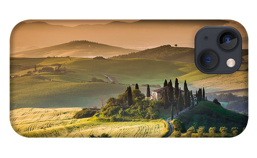 Tuscany iPhone 13 Case featuring the photograph Tuscan sunrise by Francesco Riccardo Iacomino