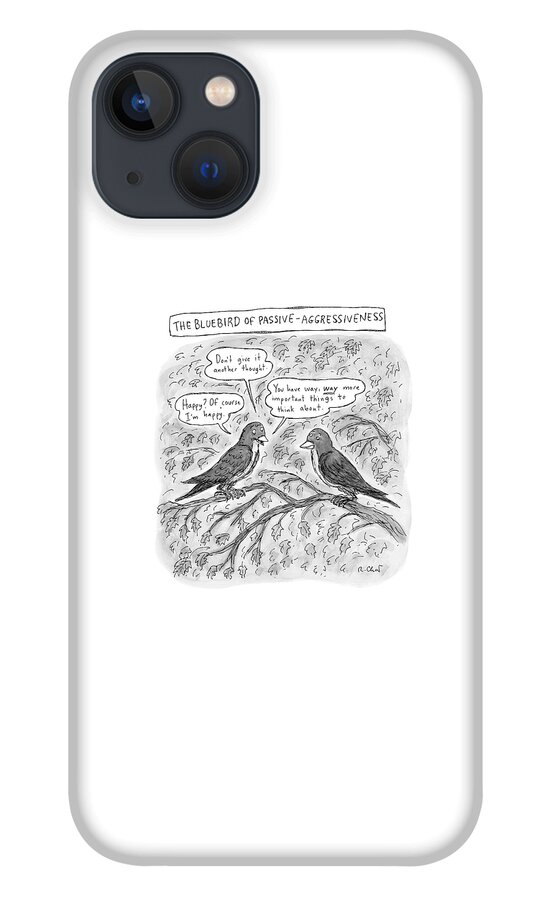 Two Birds Sitting On A Tree Branch iPhone 13 Case