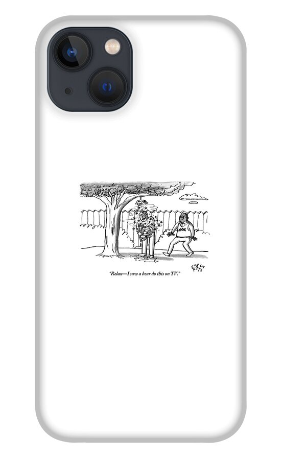 Two Men Are Seen In A Backyard iPhone 13 Case