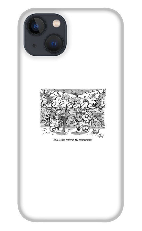Two Soldiers Are Seen Speaking In The Midst iPhone 13 Case