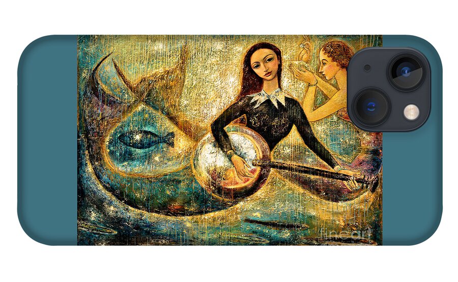 Mermaids iPhone 13 Case featuring the painting UnderSea by Shijun Munns