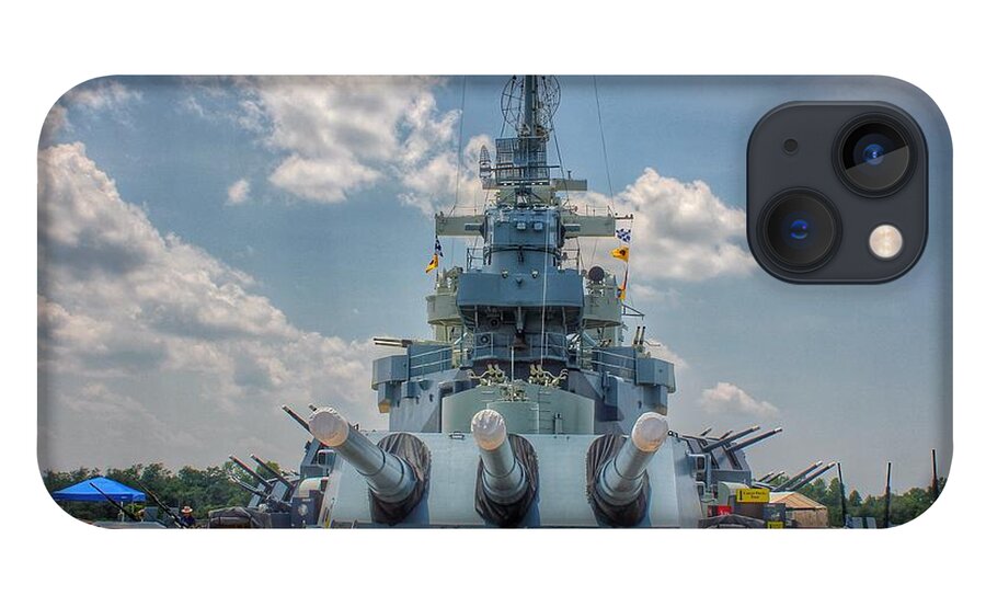 Uss North Carolina iPhone 13 Case featuring the photograph USS North Carolina by Chris Berrier