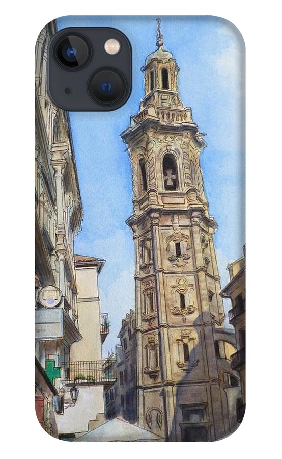 Valencia iPhone 13 Case featuring the painting Valencia by Henrieta Maneva