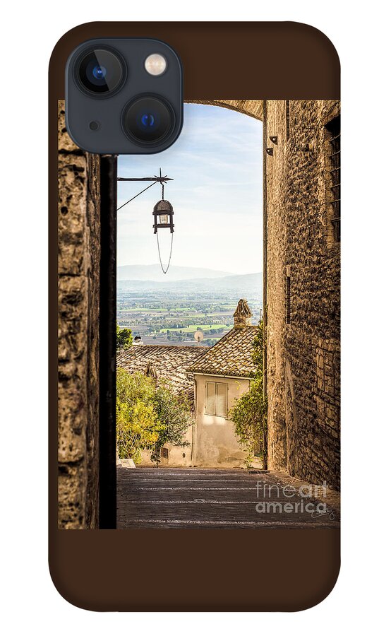 Italy iPhone 13 Case featuring the photograph Valley outside Assisi by Prints of Italy