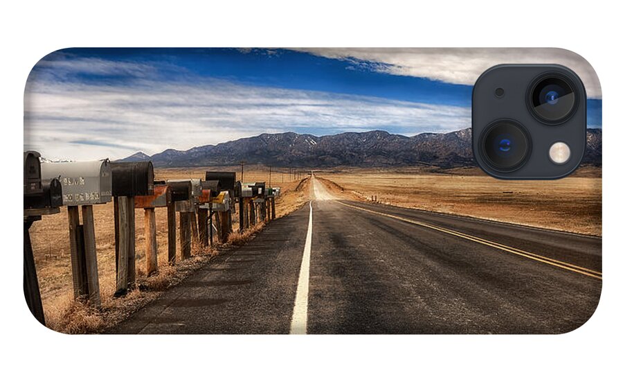 Blacktop iPhone 13 Case featuring the photograph Vanishing Point by David Soldano