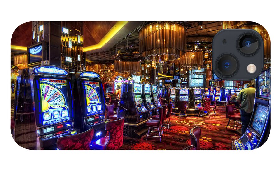 Art iPhone 13 Case featuring the photograph Vegas Slot Machines by Yhun Suarez