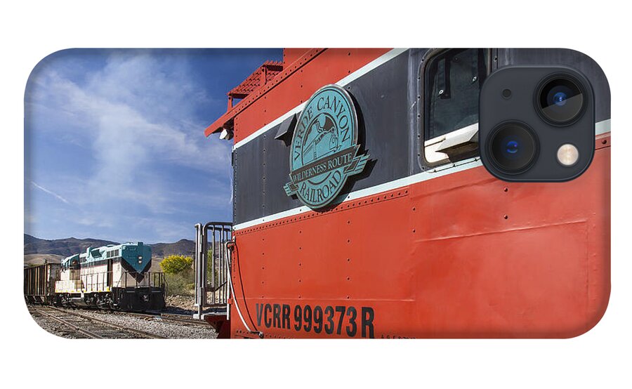 Clarkdale Arizona iPhone 13 Case featuring the photograph Verde Canyon Railway Caboose by Jim Moss